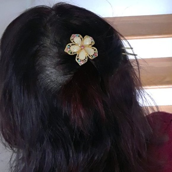 NWOT Hair Rhinestone Pins and 1 Big Duck Bill clip - Picture 5 of 8